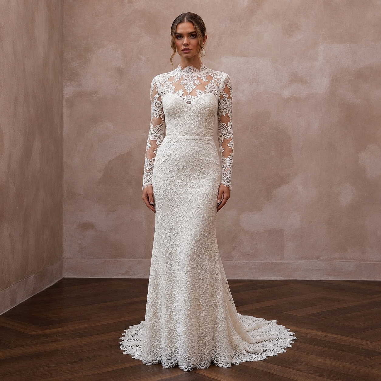 Ivory Wedding Dresses with Classic French Lace