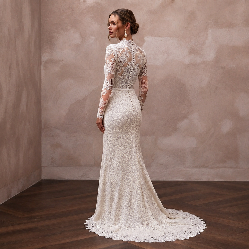 Ivory Wedding Dresses with Classic French Lace