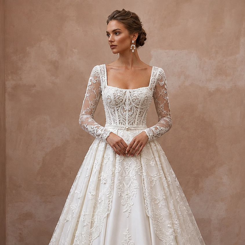 Ivory Wedding Dresses with Timeless French Lace