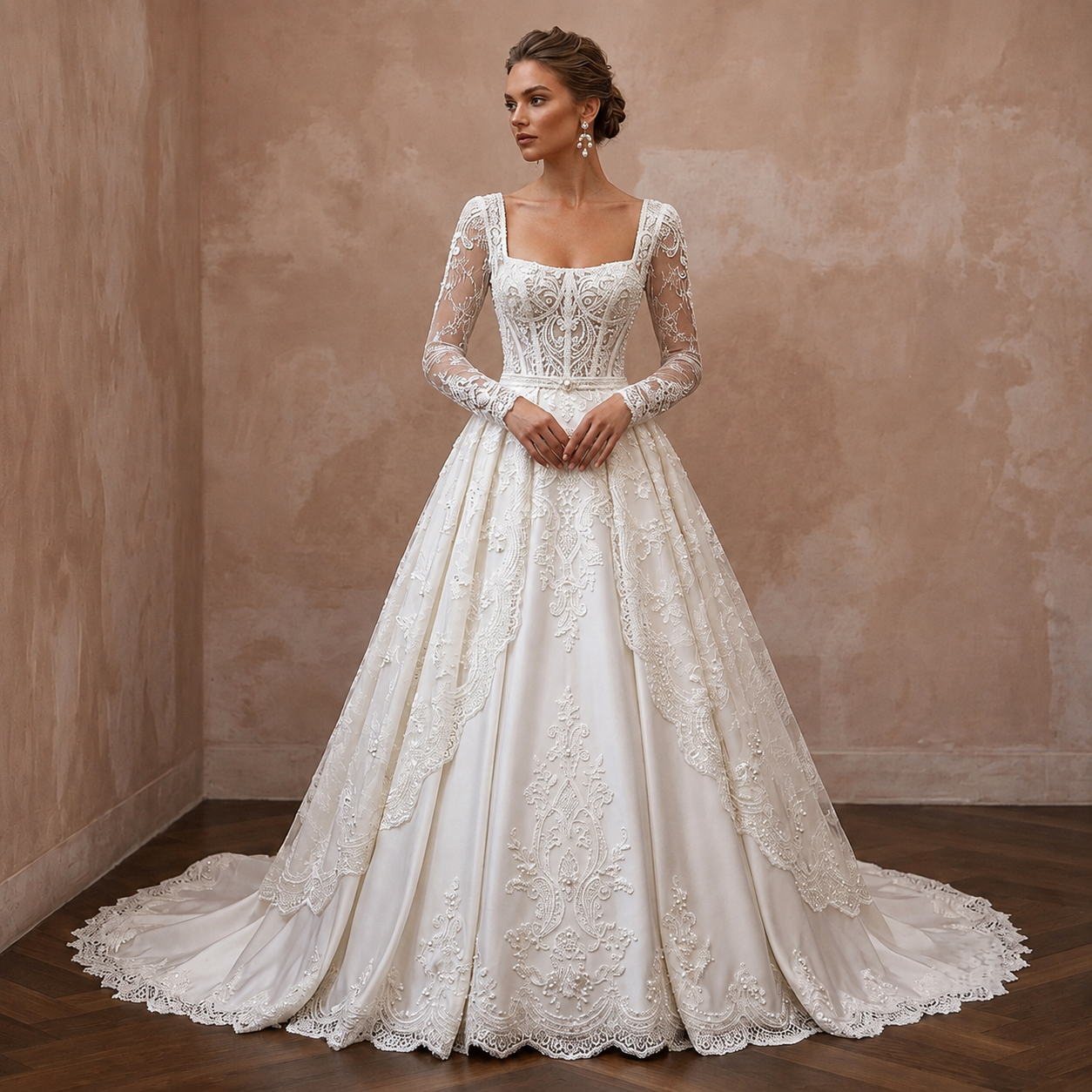 Ivory Wedding Dresses with Timeless French Lace Main image
