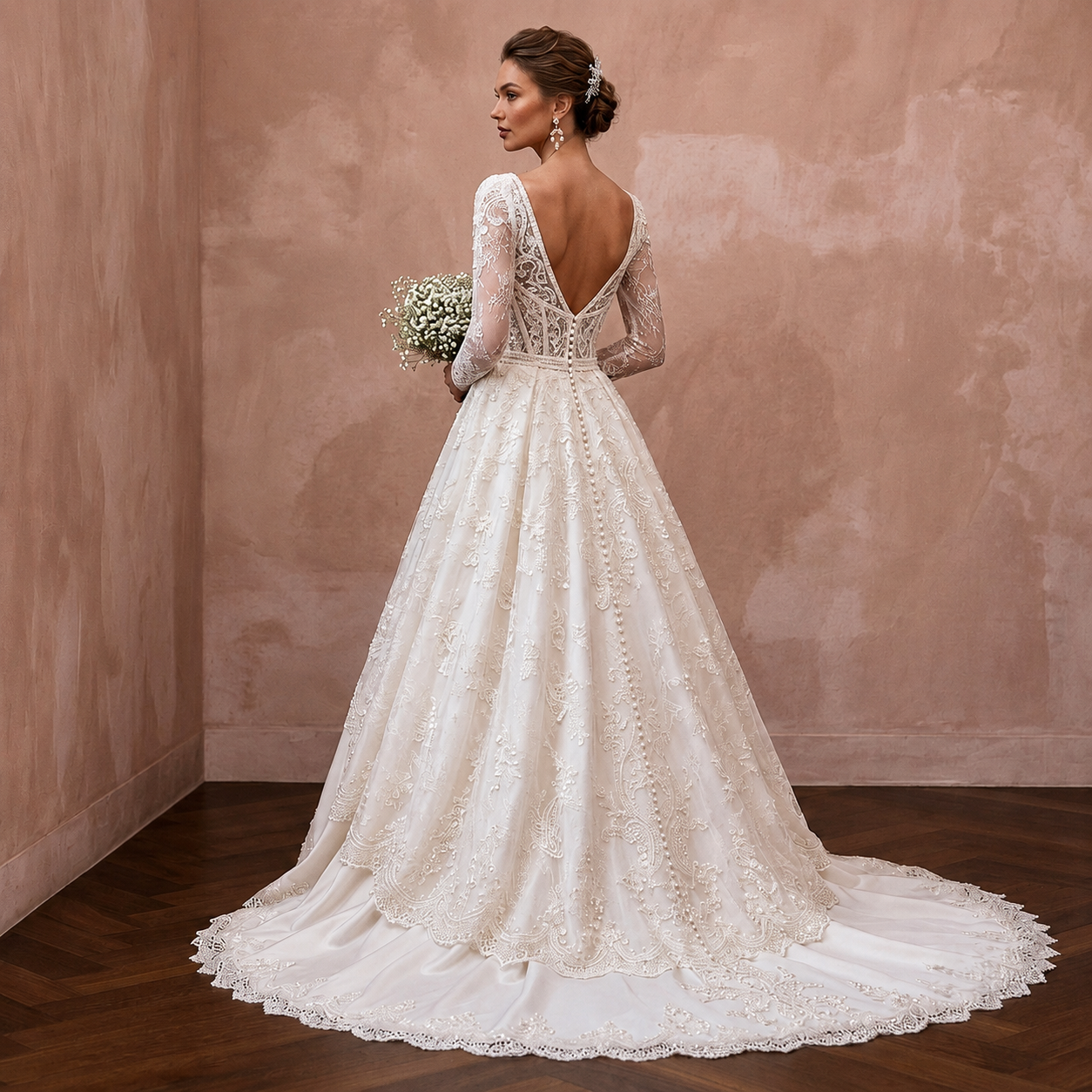 Ivory Wedding Dresses with Timeless French Lace Secondary image