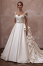 Ivory Wedding Dresses with Timeless Satin Elegance