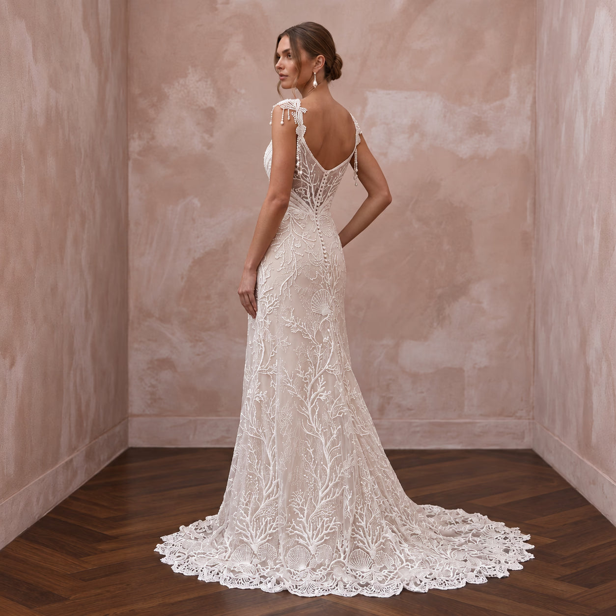Lace Wedding Dress for a Sunrise Beach Ceremony Secondary image