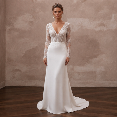 Luxury Bridal Gowns with French Lace Elegance