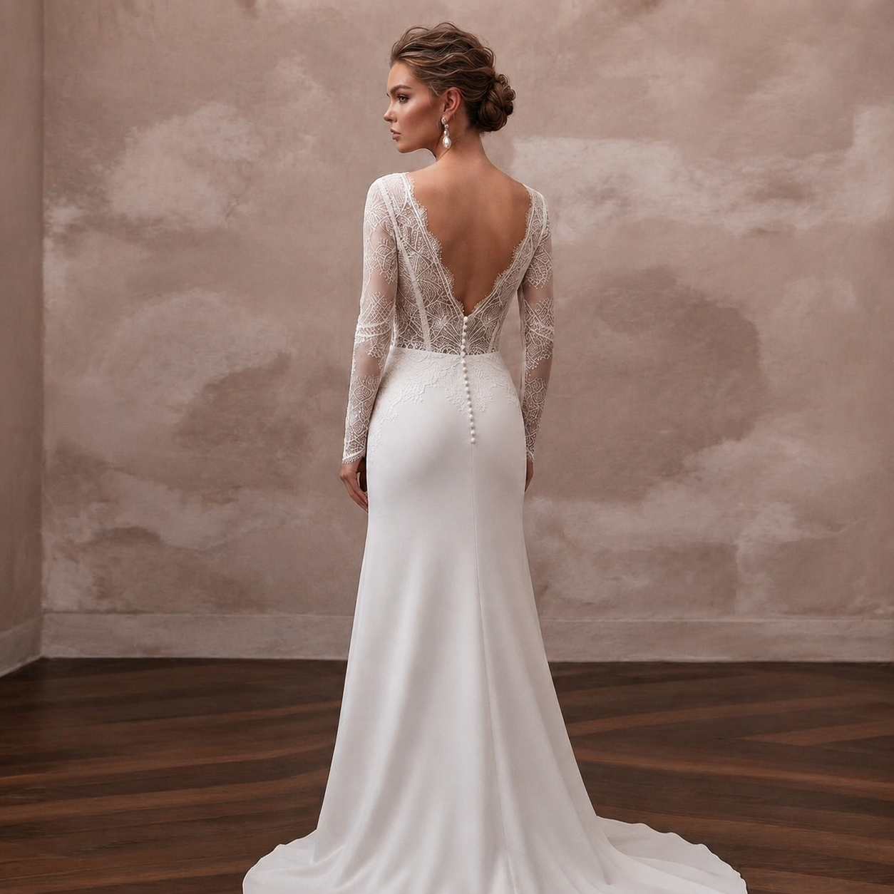 Luxury Bridal Gowns with French Lace Elegance Secondary image