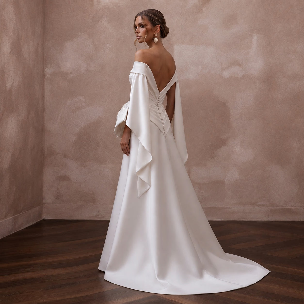 Luxury Bridal Gowns with Italian Silk Elegance - Apparel & Accessories > Clothing > Wedding & Bridal Party Dresses > Wedding Dresses - Mignonette
