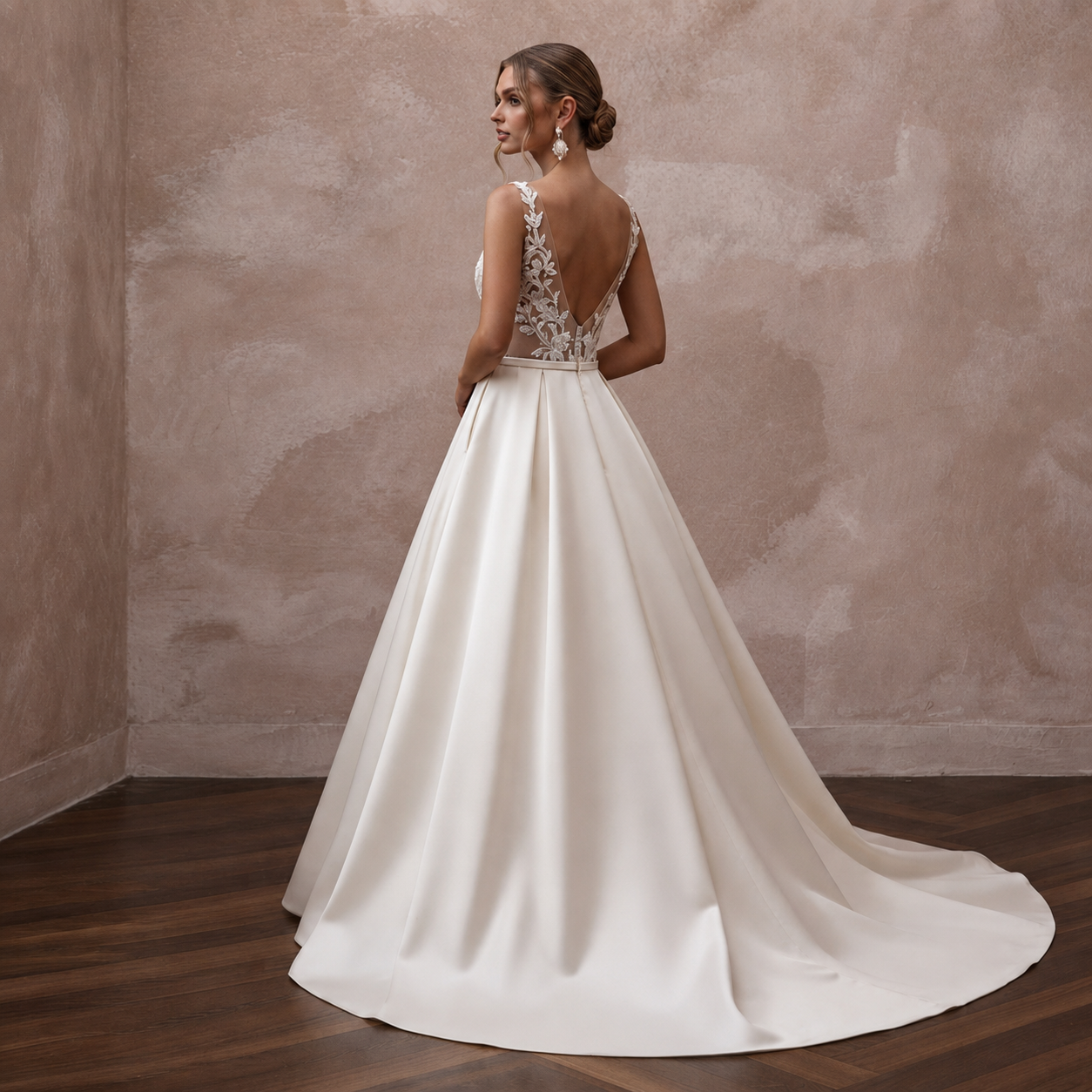 Luxury Wedding Dresses with Italian Silk Fabrics