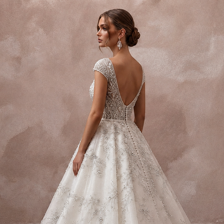 Luxury Wedding Dresses with Swarovski Crystal Details
