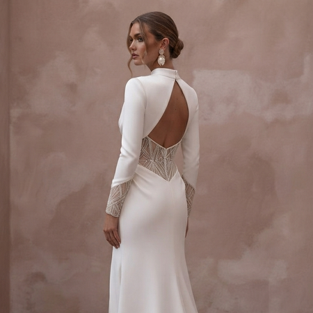Matte Satin Wedding Dresses with Contemporary Beauty