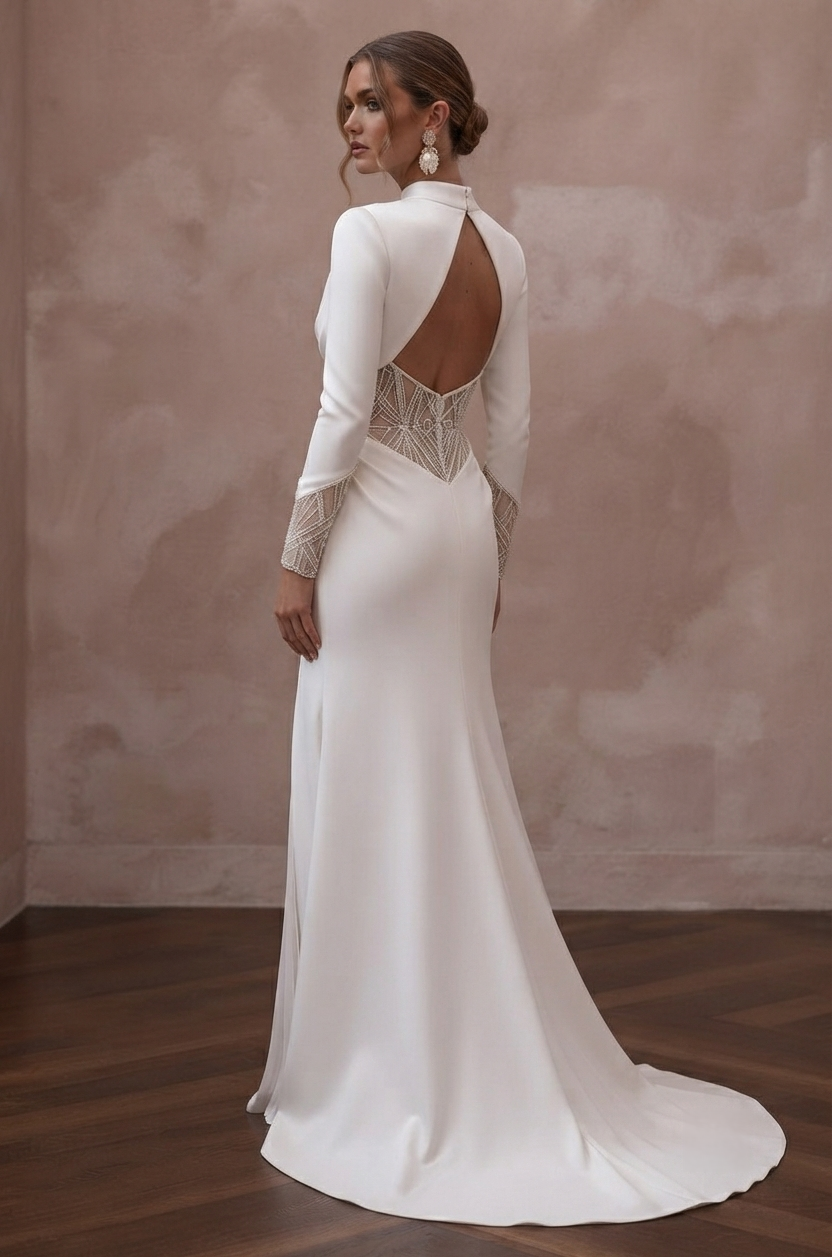Matte Satin Wedding Dresses with Contemporary Beauty