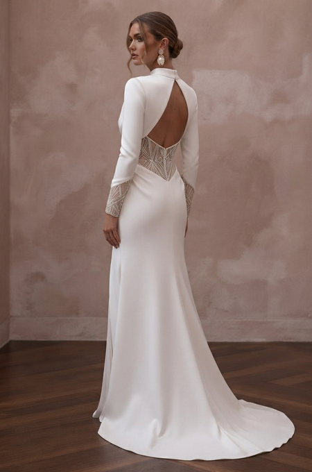 Matte Satin Wedding Dresses with Contemporary Beauty