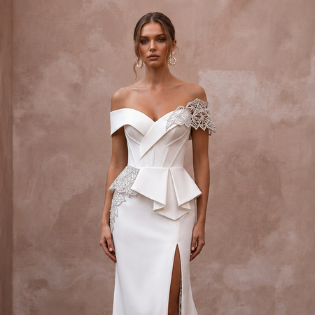 Matte Satin Wedding Dresses with Modern Sophistication