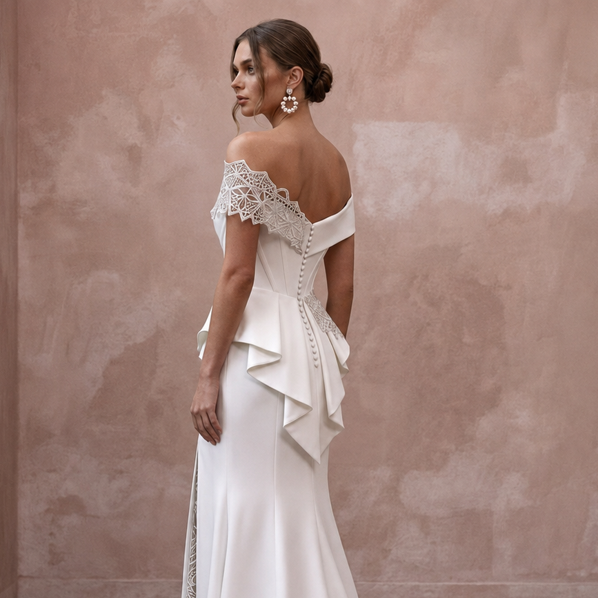 Matte Satin Wedding Dresses with Modern Sophistication