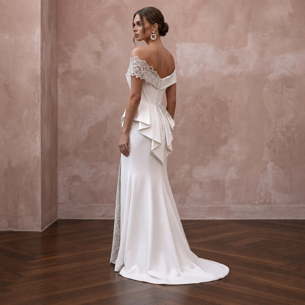 Matte Satin Wedding Dresses with Modern Sophistication