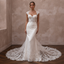 Mermaid Wedding Dresses with Floral Lace Trains
