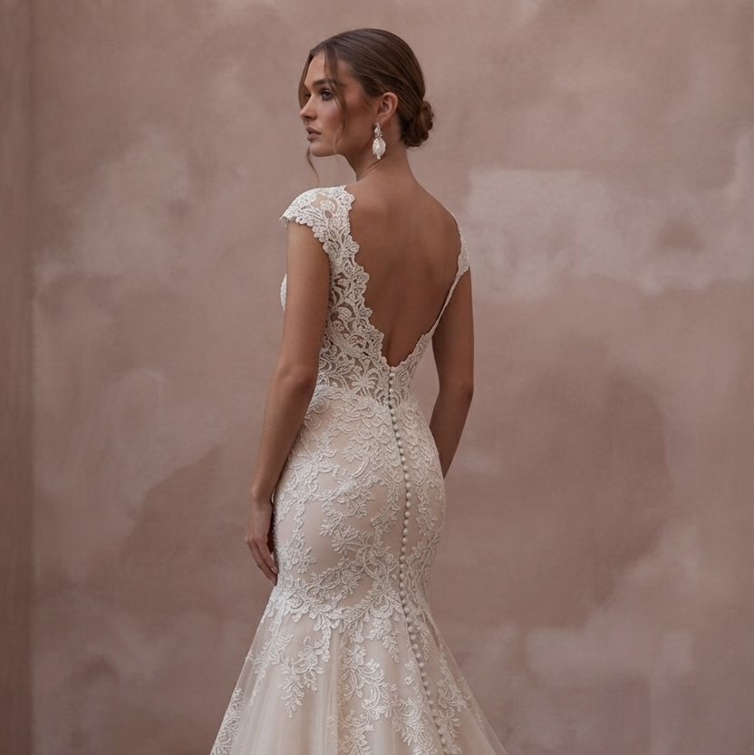 Mermaid Wedding Dresses with Intricate Lace Embroidery