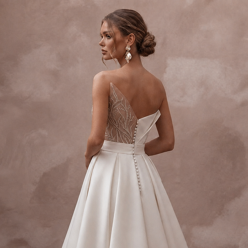 Midi Wedding Dresses with Chic Contemporary Fashion