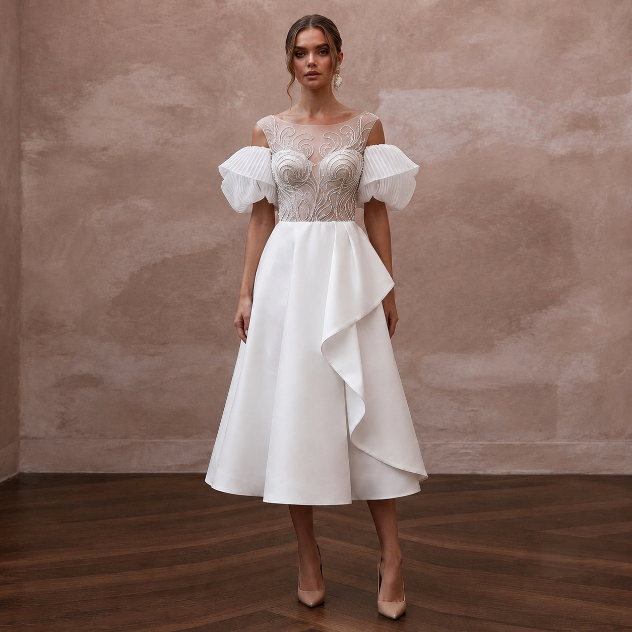 Midi Wedding Dresses with Modern Bridal Flair