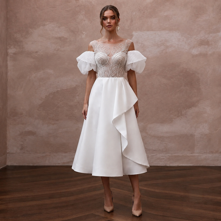 Midi Wedding Dresses with Modern Bridal Flair