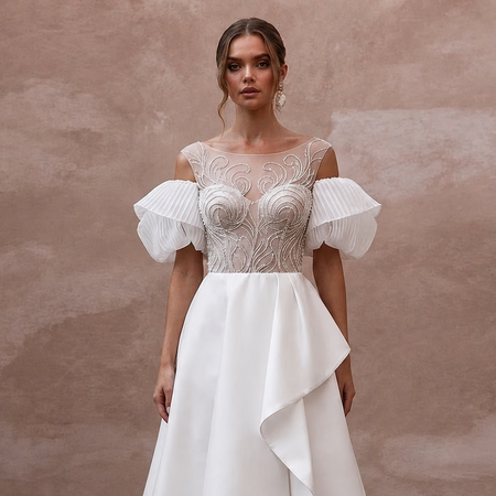 Midi Wedding Dresses with Modern Bridal Flair - Apparel & Accessories > Clothing > Wedding & Bridal Party Dresses > Wedding Dresses - Mignonette Bridal