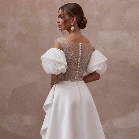 Midi Wedding Dresses with Modern Bridal Flair - Apparel & Accessories > Clothing > Wedding & Bridal Party Dresses > Wedding Dresses - Mignonette Bridal