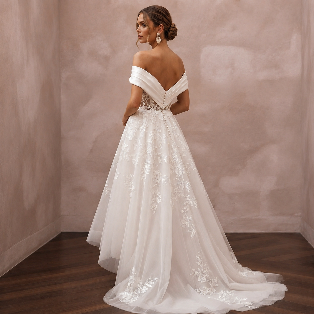 Midi Wedding Dresses with Modern Romantic Style
