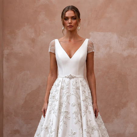Mikado A-Line Wedding Dresses with Timeless Sophistication