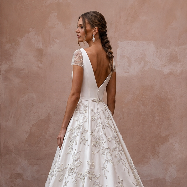 Mikado A-Line Wedding Dresses with Timeless Sophistication