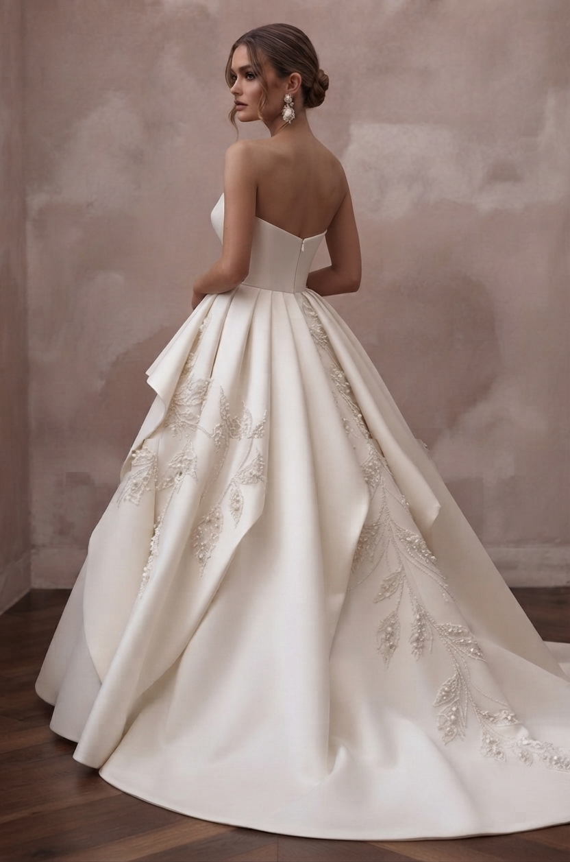 Mikado Wedding Dresses with Sculpted Ball Gown Designs Secondary image
