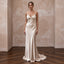 Minimalist Champagne Silk Charmeuse Bias Cut Slip Dress for Vow Renewal - Apparel & Accessories > Clothing > Wedding & Bridal Party Dresses > Wedding Dresses - Mignonette Bridal