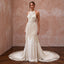 Minimalist Cream Cotton Macrame Fringe Halter Desert Bridal Dress