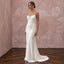 Minimalist Cream Silk Slip Wedding Dress for Tropical Vow Renewal