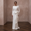 Minimalist Crepe Reception Wedding Gown - Apparel & Accessories > Clothing > Wedding & Bridal Party Dresses > Wedding Dresses - Mignonette Bridal