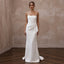 Minimalist Crepe Sheath Wedding Dress for a Civil Wedding