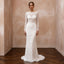 Minimalist Lace Bridal Dress for an Intimate Civil Wedding - Apparel & Accessories > Clothing > Wedding & Bridal Party Dresses > Wedding Dresses - Mignonette Bridal