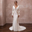 Minimalist Nude Lace - Paneled Crepe Gown for Second Marriage - Apparel & Accessories > Clothing > Wedding & Bridal Party Dresses > Wedding Dresses - Mignonette Bridal