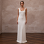 Minimalist Off-White Pima Cotton Tank Dress for Beach Reception