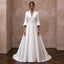 Minimalist Satin Bridal Dress for a Courthouse Ceremony