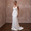 Minimalist Satin Sheath Wedding Dress with Spaghetti Straps - Apparel & Accessories > Clothing > Wedding & Bridal Party Dresses > Wedding Dresses - Mignonette Bridal