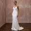 Minimalist Satin Sheath Wedding Dress with Spaghetti Straps - Apparel & Accessories > Clothing > Wedding & Bridal Party Dresses > Wedding Dresses - Mignonette Bridal