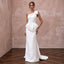 Minimalist White Silk Mikado One-Shoulder Architectural Gown