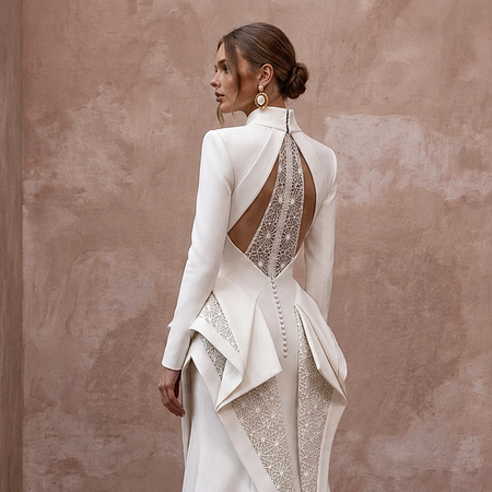 Modern Bridal Dresses with Architectural Silhouettes