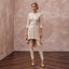 Modern Champagne Sequined Tunic & Legging Bridal Set for NYE Elopement