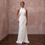 Modern Crepe Wedding Dress for a Second Wedding