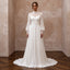 Modest Chiffon Wedding Dress for a Church Ceremony