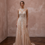 Nude Wedding Dresses with Illusion Lace Bodices