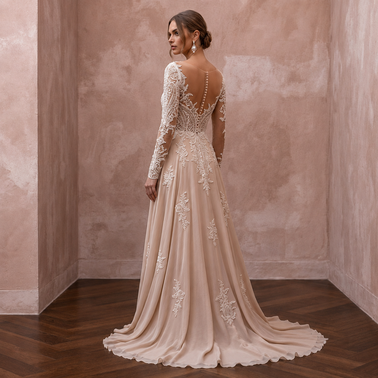Nude Wedding Dresses with Illusion Lace Bodices Secondary image
