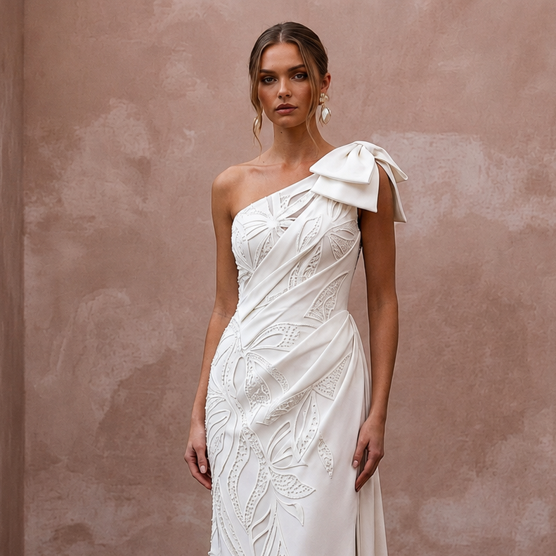 One Shoulder Wedding Dresses with Fashion-Forward Style