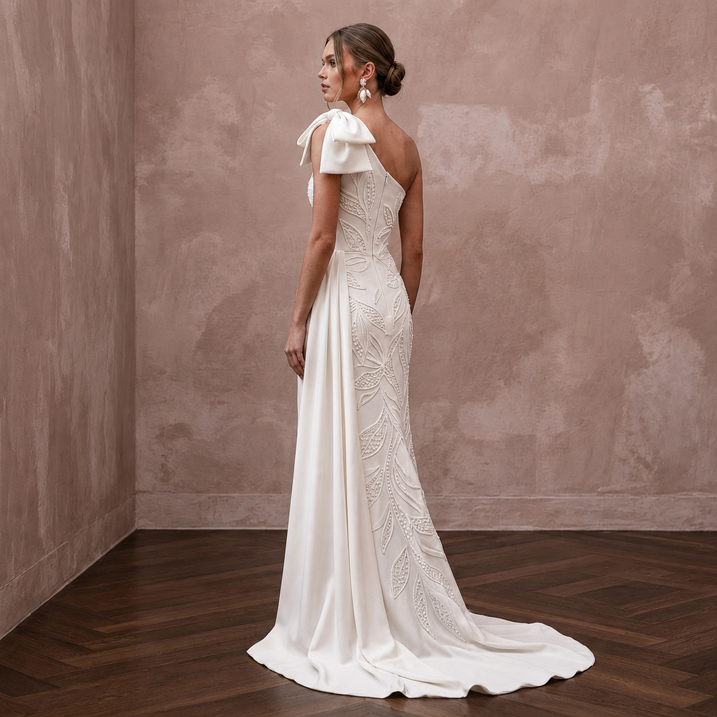 One Shoulder Wedding Dresses with Fashion-Forward Style