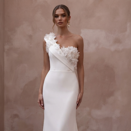 One Shoulder Wedding Dresses with Modern Luxury Appeal